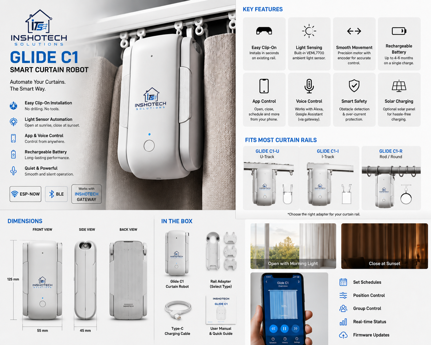 GLIDE C1 curtain robot
